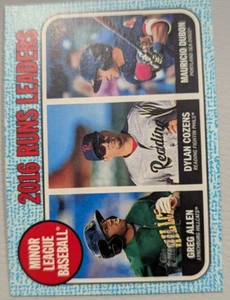 2017 Topps Heritage Minor Runs Leaders Blue # 34/99 - Imagen 1 de 2