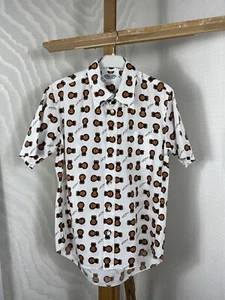Bape Baby Milo Store A Bathing Ape Shirt Button Up Monogram Logo Vintage Japan - Picture 1 of 13