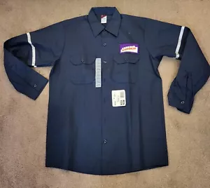 Vintage Big Ben Button Up Arbeitshemd Fed Uniform Langarm dunkelblau Gr. M - Bild 1 von 4