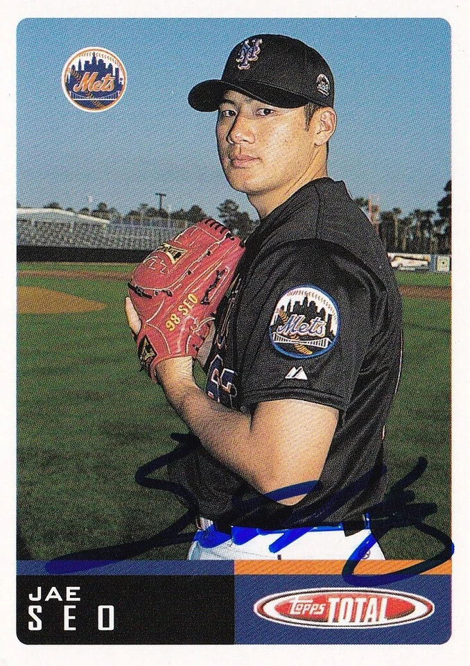 Jae Seo 2002 Topps Total Baseball Autographed Card #61 New York Mets Korean #453 - Image 1 of 1