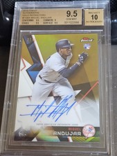 2018 Finest Auto Gold Refractor Miguel Andujar BGS 9.5/10