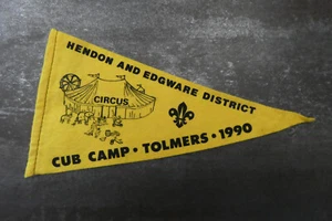 Hendon Edgware Tolmers 1990 Pennant Cloth Patch Badge Boy Scouts Scouting - Picture 1 of 2
