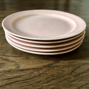 5 Luray Pastels Plates Pink 6in Bread Dessert Taylor Smith Taylor TST Vtg Spring - Picture 1 of 12