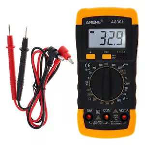 Ohmmeter Ammeter Capacitance Tester LCD Display AC / DC Digital Multimeter Voltm - Picture 1 of 12