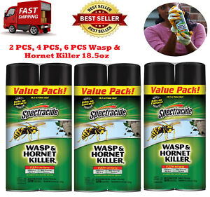 6 Pack Spectracide Wasp and Hornet Killer, 18.5 oz