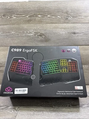 Cloud Nine C989 ErgoFS Ergonomic Mechanical Split Keyboard *Only Left Part Works - Image 1 of 4