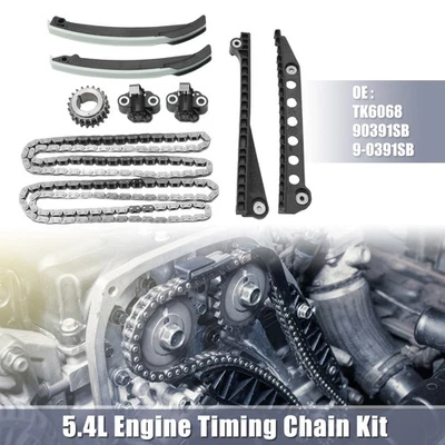 Timing Chain Kit w/Crankshaft Sprocket Guide For Ford E-150 2003-2014 5.4L V8 US - Image 1 of 4