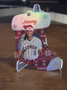 2024 Topps Holiday - Medias troqueladas adornos Jeremy Peña #SDC-9 Astros - Imagen 1 de 2