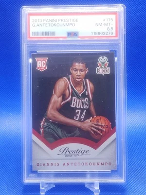 Giannis Antetokounmpo Panini Prestige #175 (RC) 2013 PSA 8,5 Foto 1 de 4