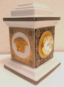 Rosenthal Versace Kaminuhr ca. 12 cm hoch, ARCADIA in OVP, einwandfreier Zustand - Bild 1 von 14