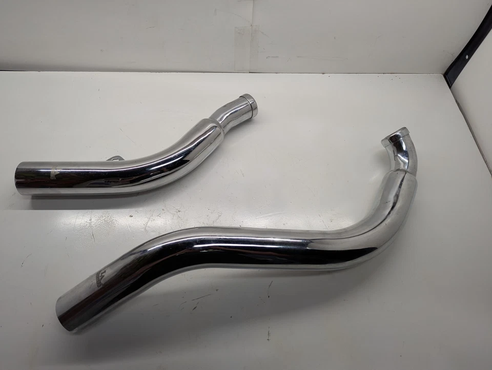 LA Choppers® Custom Chrome Straight Cut Chopper Exhaust 2000-2017 Harley Softail - Image 1 of 4