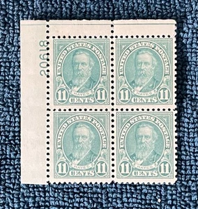 Scott #692, 11c Rutherford B. Hayes, 1931 Series, Plate Block #20618, F/VF MNH - Picture 1 of 2
