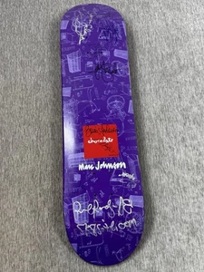 Monopatín Marc Johnson Chocolate firmado Tampa Skatepark 2008 Bam Margera ++ - Imagen 1 de 17