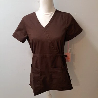 Top Médico Koi Kathy Peterson Cuello en V Para Mujer XS Katelyn Marrón Foto 1 de 4