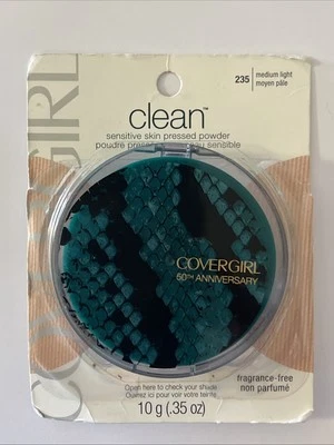 Covergirl Clean Sensitive Fragrance-Free Pressed Powder, Medium Light "50th" - Image 1 of 4