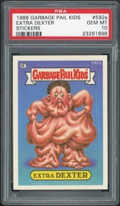 Garbage Pail Kids 15th Series #592a Extra Dexter PSA 10 GEM MINT Os15 Die-Cut - Picture 1 of 2
