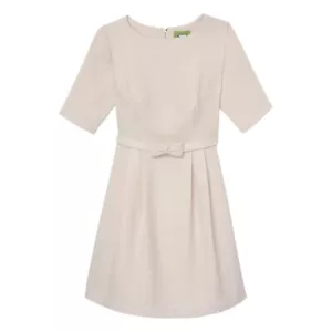 Elizabeth McKay The Frances Dress Sz 12 in Winter Cream - NWT - Picture 1 of 17