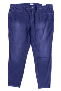 Sheego Damen Slim-Jeans Schwarz 50 Hose Bauch-Weg Jeanshose Übergröße Stretch - Bild 1 von 8