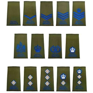 Royal Signals Olive Green Rank Slides (Pair) - Picture 1 of 19