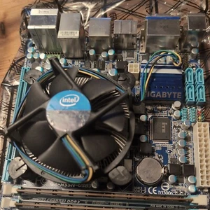 GA-H55N-USB3 motherboard c/w 2x4GB Crucial Ballistix DDR3, Intel i5-760 +extras - Picture 1 of 5
