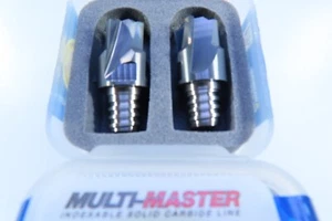 LOTE (2) INSERTOS DE TALADRO DE CARBURO ISCAR MUTI MASTER MM EP13.1-4627 IC 908 P15-P30 - Imagen 1 de 5