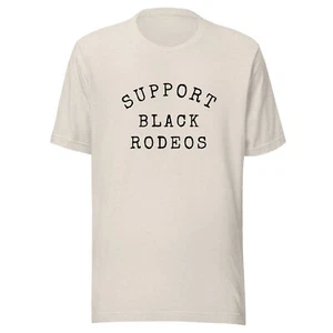 Support schwarz Rodeos Unisex T-Shirt - Bild 1 von 3