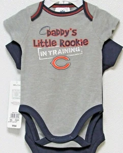 NFL Denver Broncos Onesie Set of 2 Daddy's Little Rookie in Training size 3-6M - Picture 1 of 2