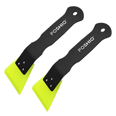 Limpiaparabrisas de borde de goma tinte ventana escobilla de goma con mango de metal para vinilos 2 piezas Foto 1 de 4