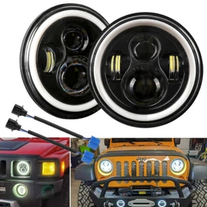 Par de faros LED ojos de ángel de 7 pulgadas para Mazda Miata MX5 MX-5 1990-1997 - Imagen 1 de 12
