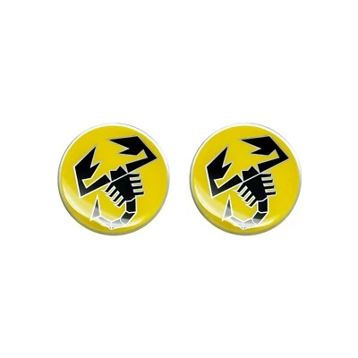 Adesivo per Abarth Ufficiale 3D Scorpione Giallo Diametro 12 mm - Immagine 1 di 4