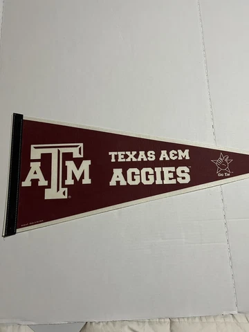 Wincraft Texas A&M Aggies NCAA 12 X 30 Felt Pennant Made in USA Cover