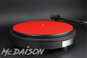 McDAISON LIMITED EDITION tappetino panno piatto GIRADISCHI feltro rosso LP 33g - Foto 1 di 2