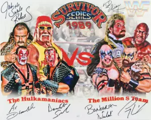 WWE 1989 Survivor Series 16x20 Photo Signed (JSA) by (6) Jake "The Snake" Robert - Picture 1 of 5