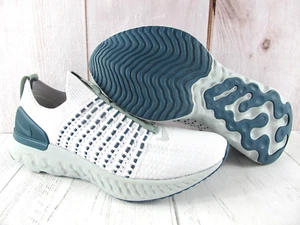 Nike React Phantom Run 2 Flyknit Slipper weiß türkis DO6698-001 ~ Damengröße 8 - Bild 1 von 10