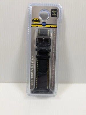 Batman Apple Watch 42-44mm Interchangeable Band (Black & Yellow) BRAND NEW - Image 1 of 4