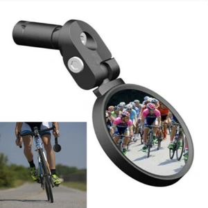 360° Wider View High-Quality Road Bicycle Drop Bar Rear View Mirror - Black - Picture 1 of 12