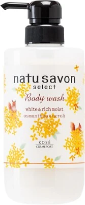 Softymo [ natu savon select : Body Wash White and Rich Moist : Osmanthus 500ml ] - Image 1 of 4