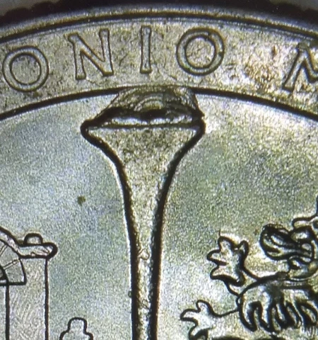 2019P ATB Texas San Antonio Missions Big Cross Die Break Chip Mint Error Coin Cover