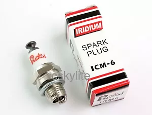 Rcexl Iridium Spark Plug ICM-6 for RC Model Airplane Gas Engine - Picture 1 of 2