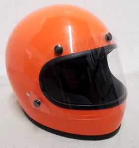 Biltwell Gringo Large Helmet - DOT Orange - Picture 1 of 11