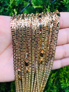 14K Gold Filled Mariner Link Necklace for Mom's/Dad's/Kids/Family for Valentines - Picture 1 of 3