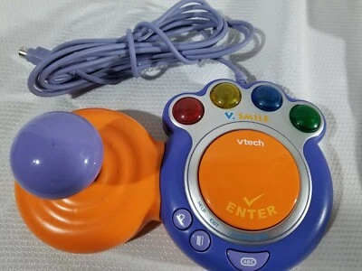 Vtech Vsmile TV Learning System Replacement Wired Controller Orange Model 9100 - Image 1 of 4