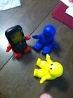 Three 4"Stress Smiley Guy Phone Holders 1 of each color