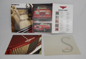 3 VTG 1980'S French Bentley Sales brochure set Mulsanne ,Continental Turbo R - Picture 1 of 11