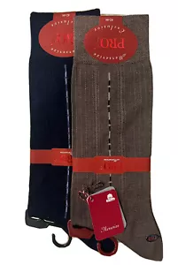 Pro Men’s 2-Pair Premium High Quality Cotton Classic Dress Socks Size 42-44 - Picture 1 of 3