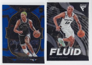 Jeremy Sochan San Antonio Spurs 2022-23 Select Flux Fluid 2 Rookie Cards