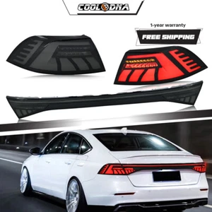 LED Sequential Tail Lights & Center Light For Honda Accord 2023 2024 Rear Lamps - Picture 1 of 24