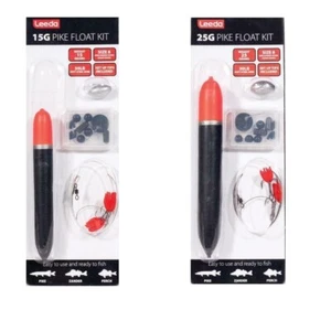 LEEDA Pike Fishing Float Kit Float Weights Trace Hooks Beads 15g or 25g  - Picture 1 of 1