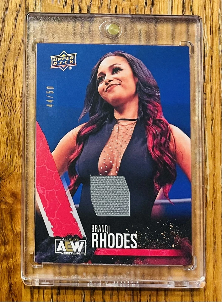 2021 AEW All Elite Wrestling Red Memorabilia /50 Brandi Rhodes #53 First Edition - Image 1 of 2