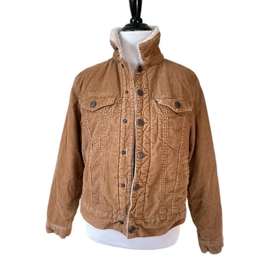 Chaqueta de Camionero Gap Kids Pana Sherpa Forrada XXL 14-15 Bolsillos Tostados   Foto 1 de 4